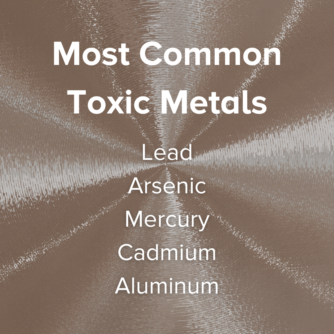 Chelation removing most common toxic metals lead, arsenic, mercury, cadmium, aluminum